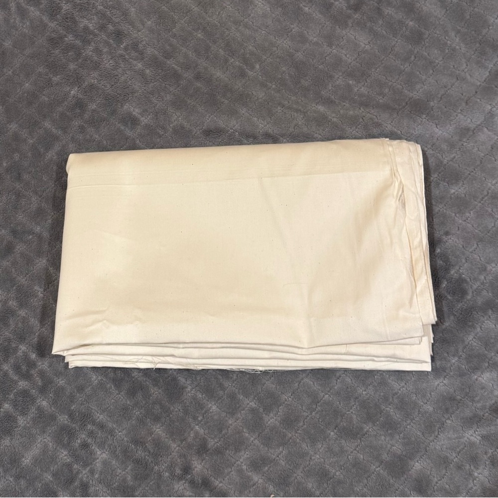 New 8 yards by W 60” Cream Fabric Sheet for projects